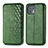 Custodia Portafoglio In Pelle Cover con Supporto S01D per Motorola Moto Edge 20 Lite 5G Verde