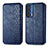 Custodia Portafoglio In Pelle Cover con Supporto S01D per Motorola Moto Edge (2021) 5G Blu