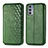 Custodia Portafoglio In Pelle Cover con Supporto S01D per Motorola Moto Edge Lite 5G Verde