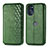 Custodia Portafoglio In Pelle Cover con Supporto S01D per Motorola Moto G 5G (2022) Verde