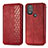 Custodia Portafoglio In Pelle Cover con Supporto S01D per Motorola Moto G Power (2022) Rosso