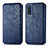 Custodia Portafoglio In Pelle Cover con Supporto S01D per Motorola Moto G Pure Blu