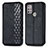 Custodia Portafoglio In Pelle Cover con Supporto S01D per Motorola Moto G10 Nero