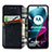 Custodia Portafoglio In Pelle Cover con Supporto S01D per Motorola Moto G200 5G