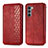 Custodia Portafoglio In Pelle Cover con Supporto S01D per Motorola Moto G200 5G Rosso