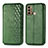 Custodia Portafoglio In Pelle Cover con Supporto S01D per Motorola Moto G40 Fusion Verde