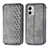 Custodia Portafoglio In Pelle Cover con Supporto S01D per Motorola Moto G53 5G Grigio