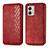 Custodia Portafoglio In Pelle Cover con Supporto S01D per Motorola Moto G53 5G Rosso