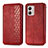 Custodia Portafoglio In Pelle Cover con Supporto S01D per Motorola Moto G53j 5G Rosso