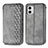 Custodia Portafoglio In Pelle Cover con Supporto S01D per Motorola Moto G73 5G Grigio