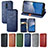 Custodia Portafoglio In Pelle Cover con Supporto S01D per Nokia C3