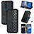 Custodia Portafoglio In Pelle Cover con Supporto S01D per Nokia C3