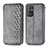 Custodia Portafoglio In Pelle Cover con Supporto S01D per OnePlus 9 Pro 5G Grigio