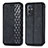 Custodia Portafoglio In Pelle Cover con Supporto S01D per OnePlus 9 Pro 5G Nero