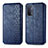 Custodia Portafoglio In Pelle Cover con Supporto S01D per OnePlus Nord N200 5G Blu