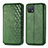 Custodia Portafoglio In Pelle Cover con Supporto S01D per Oppo A16e Verde