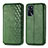 Custodia Portafoglio In Pelle Cover con Supporto S01D per Oppo A16s Verde