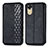 Custodia Portafoglio In Pelle Cover con Supporto S01D per Oppo A17K Nero