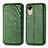 Custodia Portafoglio In Pelle Cover con Supporto S01D per Oppo A17K Verde