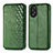 Custodia Portafoglio In Pelle Cover con Supporto S01D per Oppo A18 Verde