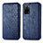 Custodia Portafoglio In Pelle Cover con Supporto S01D per Oppo A53s 5G Blu