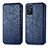 Custodia Portafoglio In Pelle Cover con Supporto S01D per Oppo A55S 5G Blu