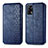 Custodia Portafoglio In Pelle Cover con Supporto S01D per Oppo A74 4G Blu