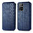 Custodia Portafoglio In Pelle Cover con Supporto S01D per Oppo A94 5G Blu