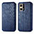 Custodia Portafoglio In Pelle Cover con Supporto S01D per Oppo F21 Pro 4G Blu