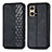 Custodia Portafoglio In Pelle Cover con Supporto S01D per Oppo F21 Pro 4G Nero