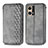 Custodia Portafoglio In Pelle Cover con Supporto S01D per Oppo F21s Pro 4G Grigio