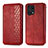 Custodia Portafoglio In Pelle Cover con Supporto S01D per Oppo Find X5 Pro 5G Rosso