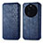 Custodia Portafoglio In Pelle Cover con Supporto S01D per Oppo Find X6 5G Blu