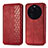 Custodia Portafoglio In Pelle Cover con Supporto S01D per Oppo Find X6 5G Rosso