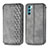 Custodia Portafoglio In Pelle Cover con Supporto S01D per Oppo K9 Pro 5G Grigio