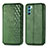 Custodia Portafoglio In Pelle Cover con Supporto S01D per Oppo K9 Pro 5G Verde