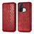 Custodia Portafoglio In Pelle Cover con Supporto S01D per Oppo Reno5 A Rosso