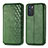 Custodia Portafoglio In Pelle Cover con Supporto S01D per Oppo Reno6 5G Verde