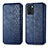 Custodia Portafoglio In Pelle Cover con Supporto S01D per Oppo Reno6 Z 5G Blu