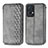 Custodia Portafoglio In Pelle Cover con Supporto S01D per Oppo Reno7 Pro 5G Grigio