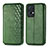 Custodia Portafoglio In Pelle Cover con Supporto S01D per Oppo Reno7 Pro 5G Verde