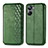 Custodia Portafoglio In Pelle Cover con Supporto S01D per Realme 10 Pro 5G Verde