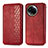 Custodia Portafoglio In Pelle Cover con Supporto S01D per Realme 11 5G Rosso