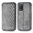 Custodia Portafoglio In Pelle Cover con Supporto S01D per Realme 8 5G Grigio