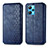 Custodia Portafoglio In Pelle Cover con Supporto S01D per Realme 9 4G Blu