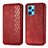 Custodia Portafoglio In Pelle Cover con Supporto S01D per Realme 9 4G Rosso