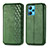 Custodia Portafoglio In Pelle Cover con Supporto S01D per Realme 9 4G Verde