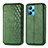 Custodia Portafoglio In Pelle Cover con Supporto S01D per Realme 9 5G Verde