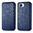 Custodia Portafoglio In Pelle Cover con Supporto S01D per Realme C30 Blu