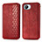 Custodia Portafoglio In Pelle Cover con Supporto S01D per Realme C30 Rosso